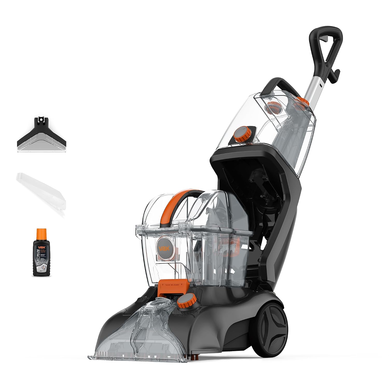 Carpet Cleaner 1200W 2.5L Extra Large Tank SpinScrub Brushes Grey