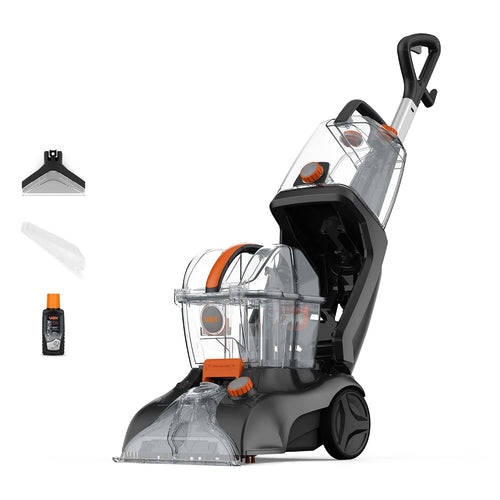Carpet Cleaner 1200W 2.5L Extra Large Tank SpinScrub Brushes Grey