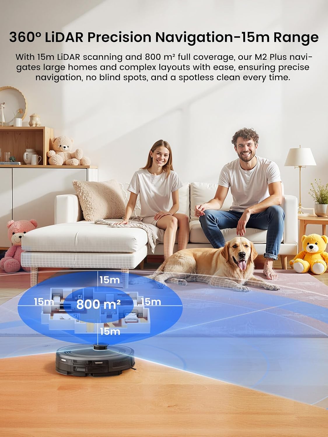 Robot Vacuum And Mop 6000Pa Self-Emptying LiDAR Navigation Black