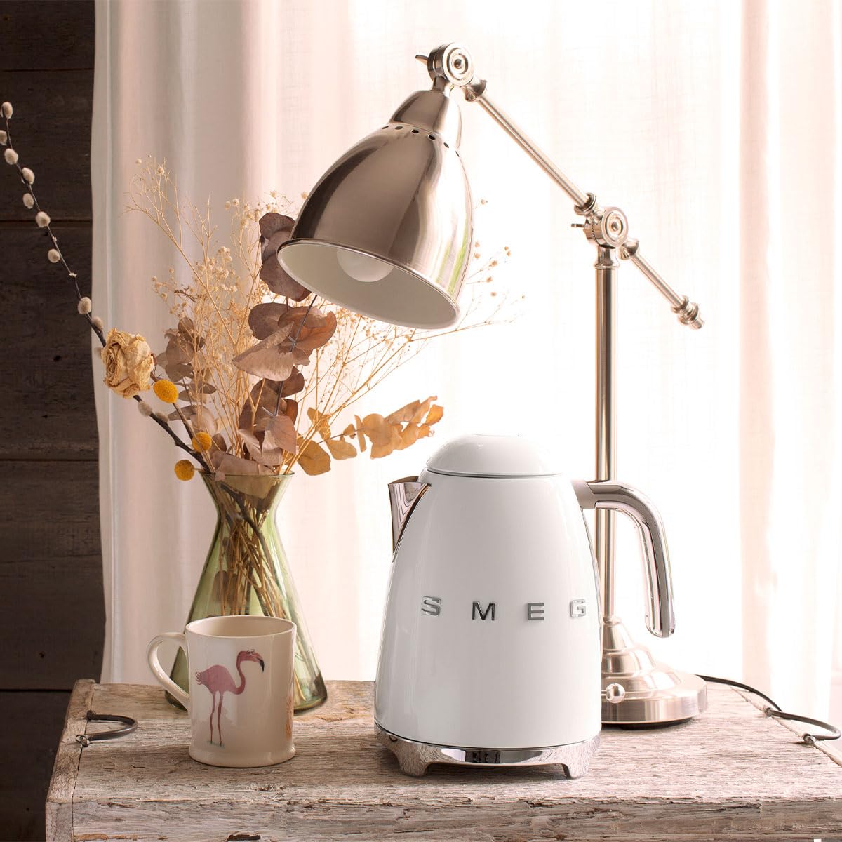 Retro Style Kettle 1.7L 2400W White
