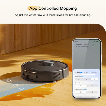 Robot Vacuum And Mop 10000Pa HyperForce Suction Dual Anti-Tangle Black