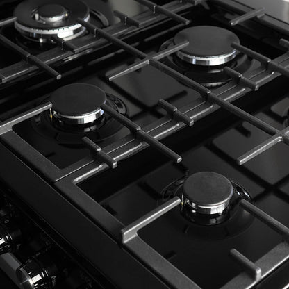 Dual Fuel Range Cooker 100cm Freestanding 7 Burners 2 Ovens Cream
