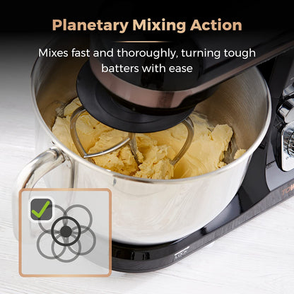 Stand Mixer 5L 6 Speeds Pulse Function 1000W Rose Gold