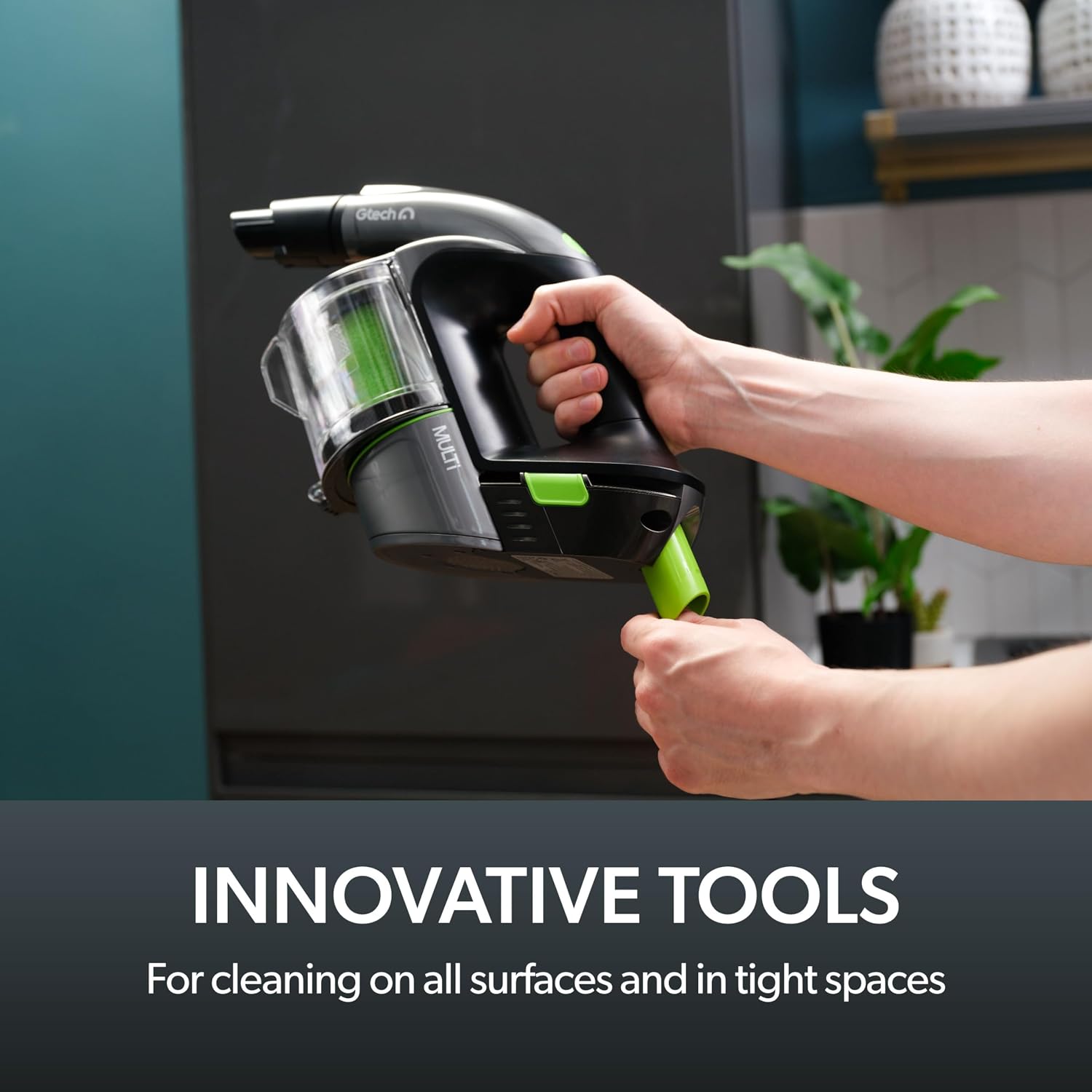 Cordless Handheld Vacuum Cleaner 22V 20-Minute Runtime Grey/Green/Black