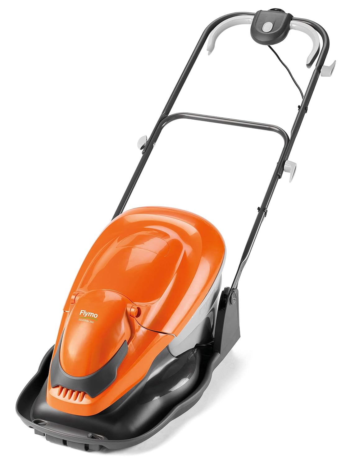 Hover Lawn Mower 36cm 2000W 26L Grass Box 4 Cutting Heights Orange Grey