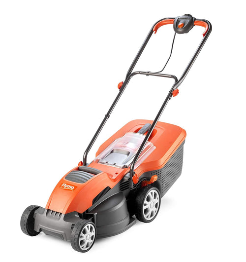 Corded Electric Hover Lawn Mower 1500W 36cm 40L 5 Heights Orange Grey