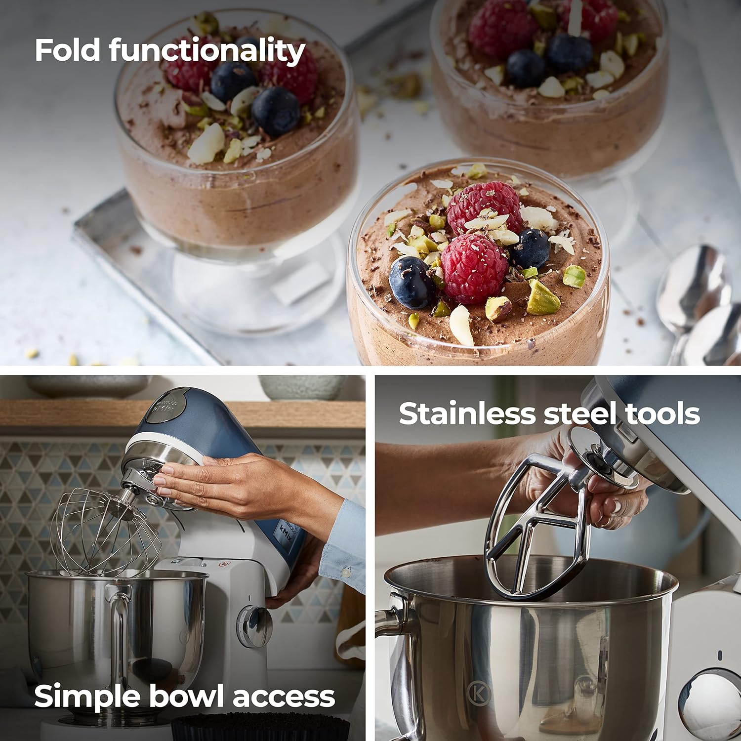 Stand Mixer 5L 1000W 6 Speed Blue