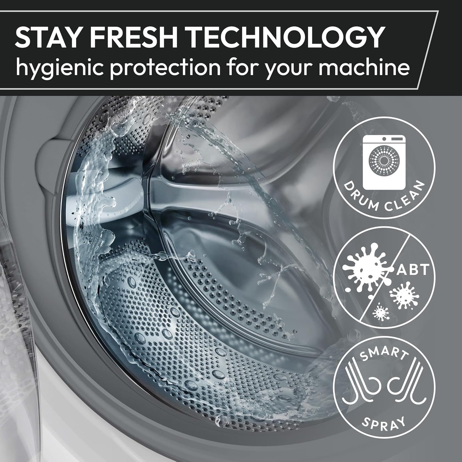 Freestanding Washer Dryer 8/5kg 1400rpm 16 Programmes WiFi Graphite