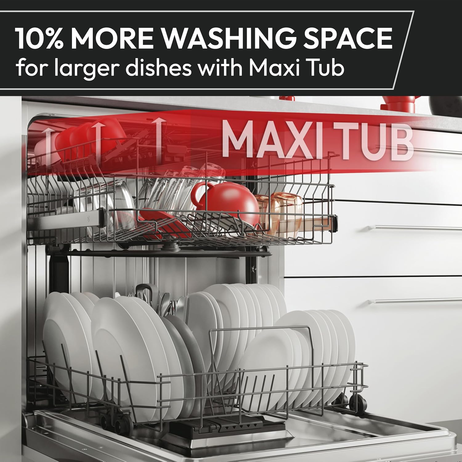 Freestanding Dishwasher 13 Place Settings 60cm Black
