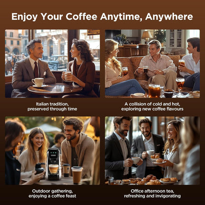 Pod Coffee Machine 5 In 1 20 Bar 0.8L Black