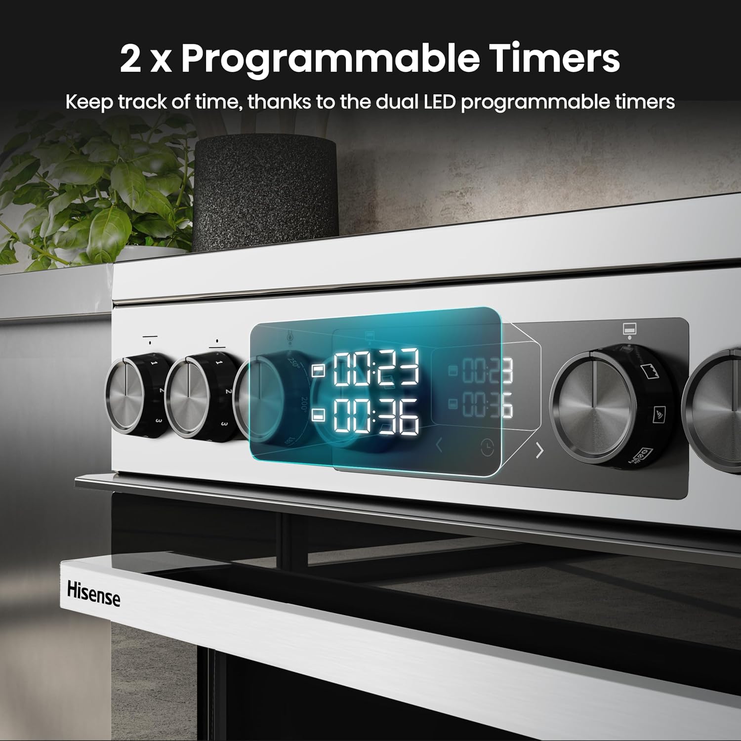 Freestanding Electric Cooker 130L 60cm White