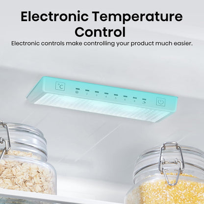 Freestanding Fridge Freezer 304L Total No Frost Water Dispenser White