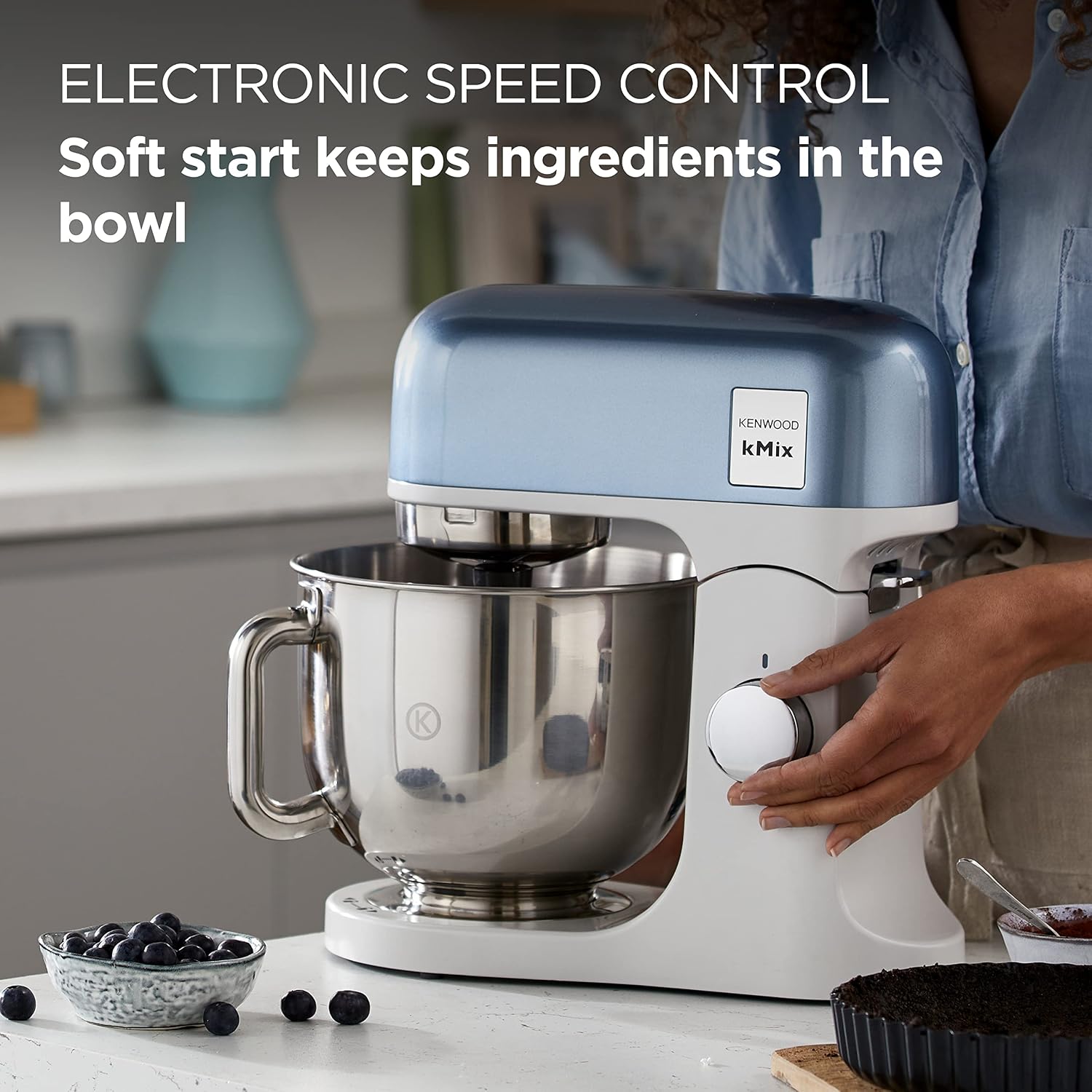 Stand Mixer 5L 1000W 6 Speed Blue