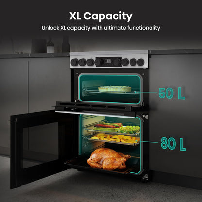 Freestanding Electric Cooker 130L 60cm White
