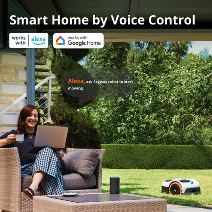Robotic Lawn Mower 500m² EFLS 2.0 RTK Vision AI Mapping Grey