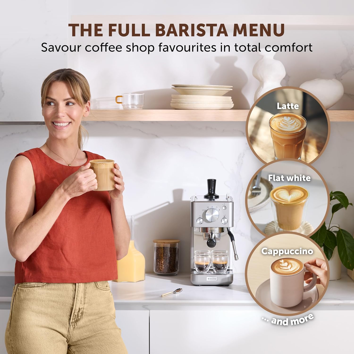 Espresso Machine 15 Bar Pump Milk Frother Silver