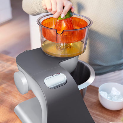 Stand Mixer 7 In 1 1000W 3.9L Bowl 7 Speeds White Silver