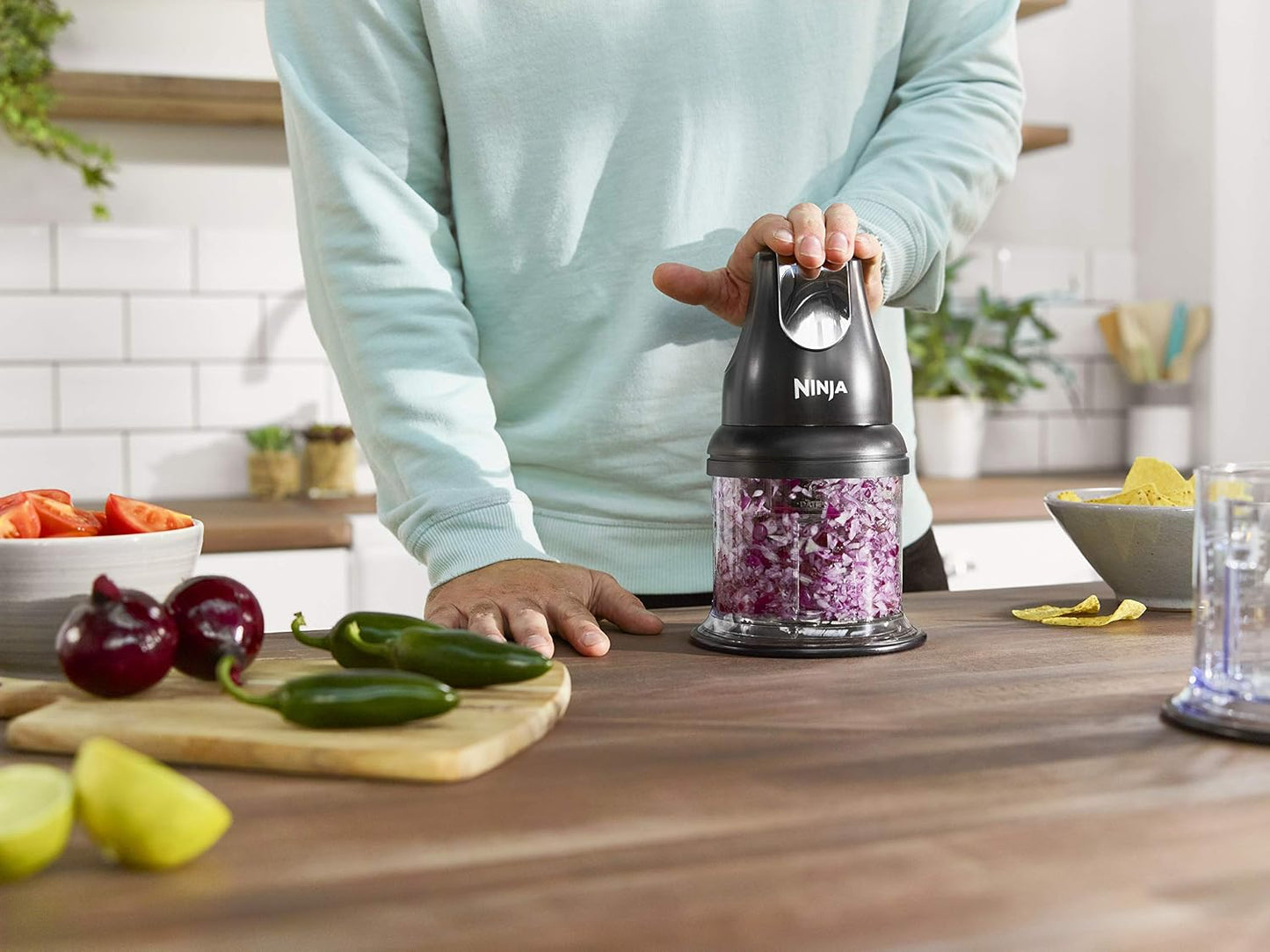 Mini Herb & Vegetable Chopper 200W Black