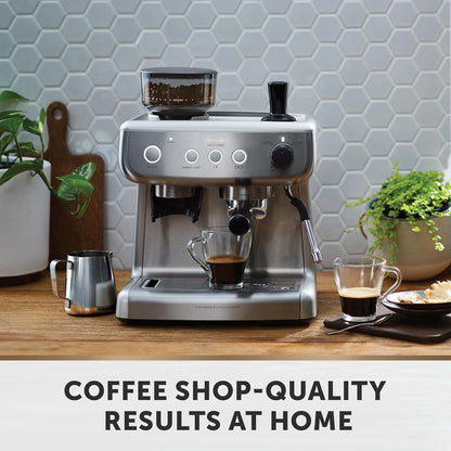 Espresso Machine 2.8L 15 Bar Integrated Grinder Stainless Steel