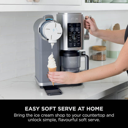 Ice Cream Maker 13 Functions 2x 480ml Tubs Soft Serve Platinum