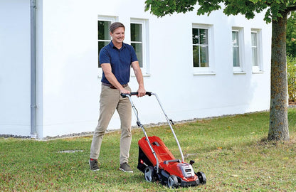Cordless Lawn Mower 33cm 18V 4.0Ah Brushless Motor Red Black