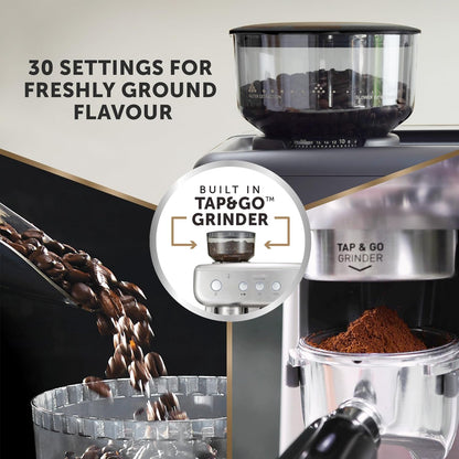 Espresso Machine 2.8L 15 Bar Integrated Grinder Stainless Steel
