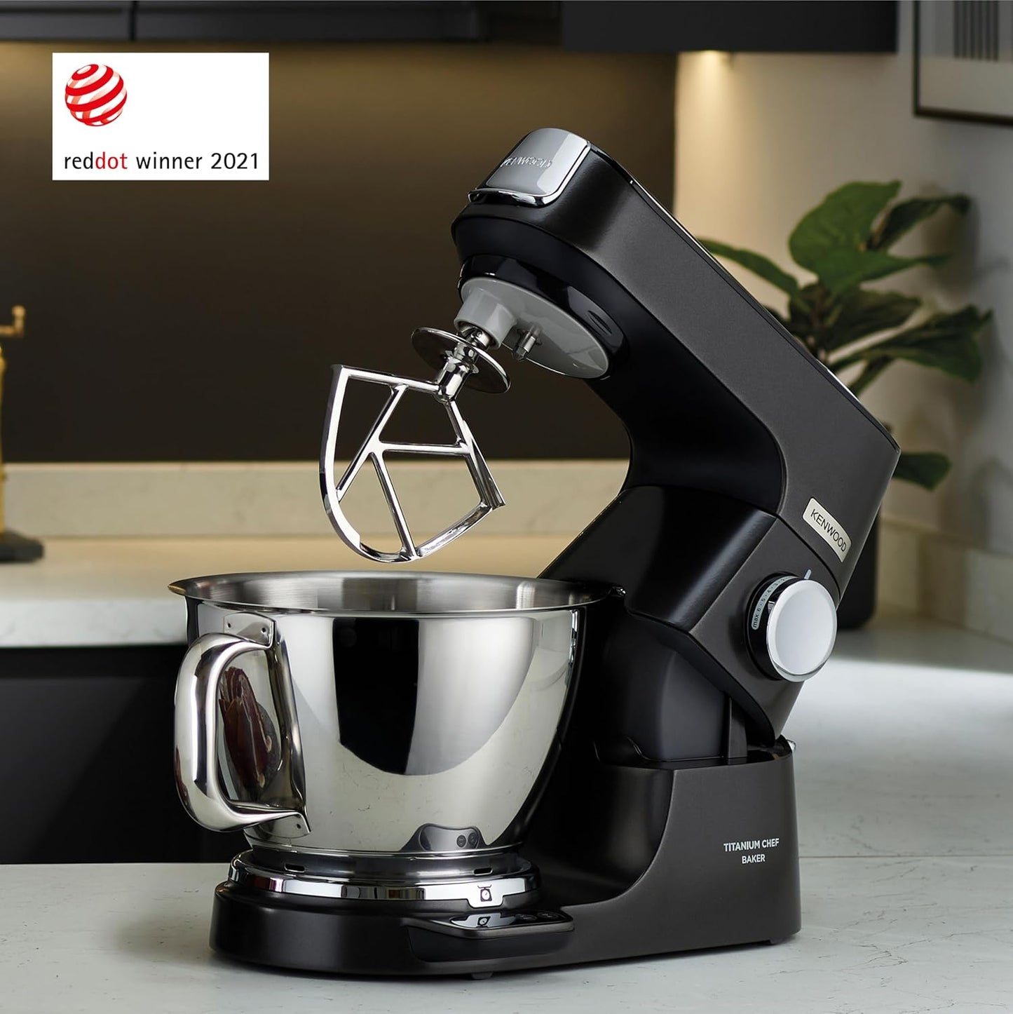 Stand Mixer 1200W Integrated Scale 5L 3.5L Bowls Black