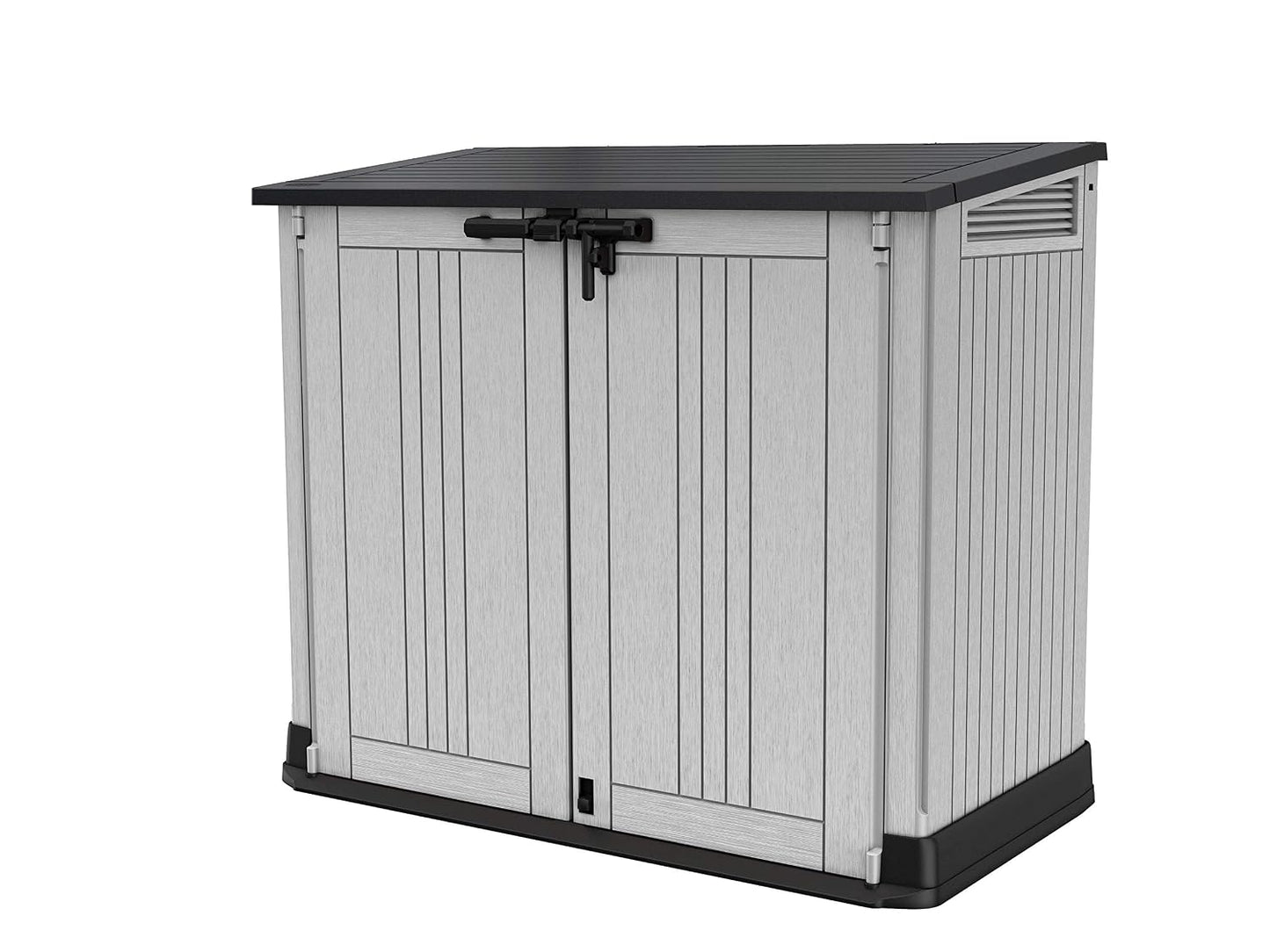 Outdoor Garden Storage Shed 880L Top And Front Opening Light Grey