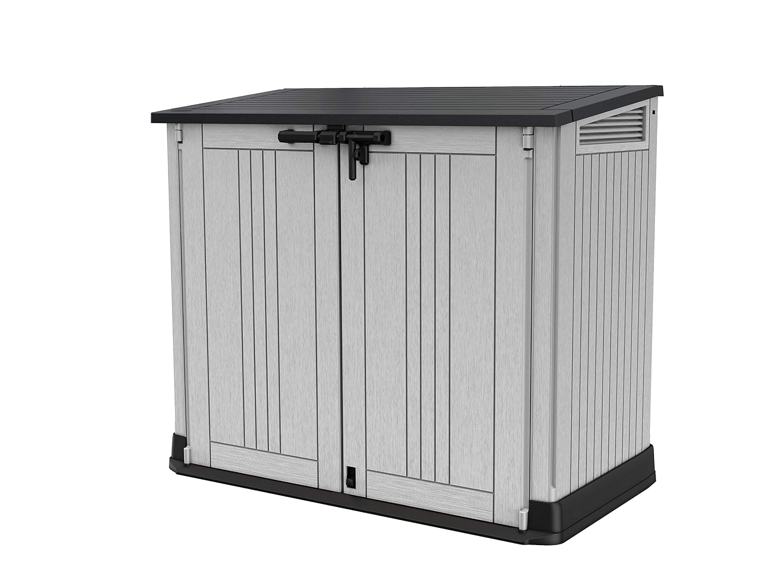 Outdoor Garden Storage Shed 880L Top And Front Opening Light Grey