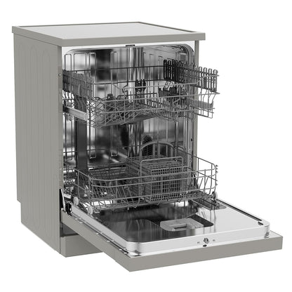 Freestanding Dishwasher 13 Place Settings 6 Programs 47dB Silver