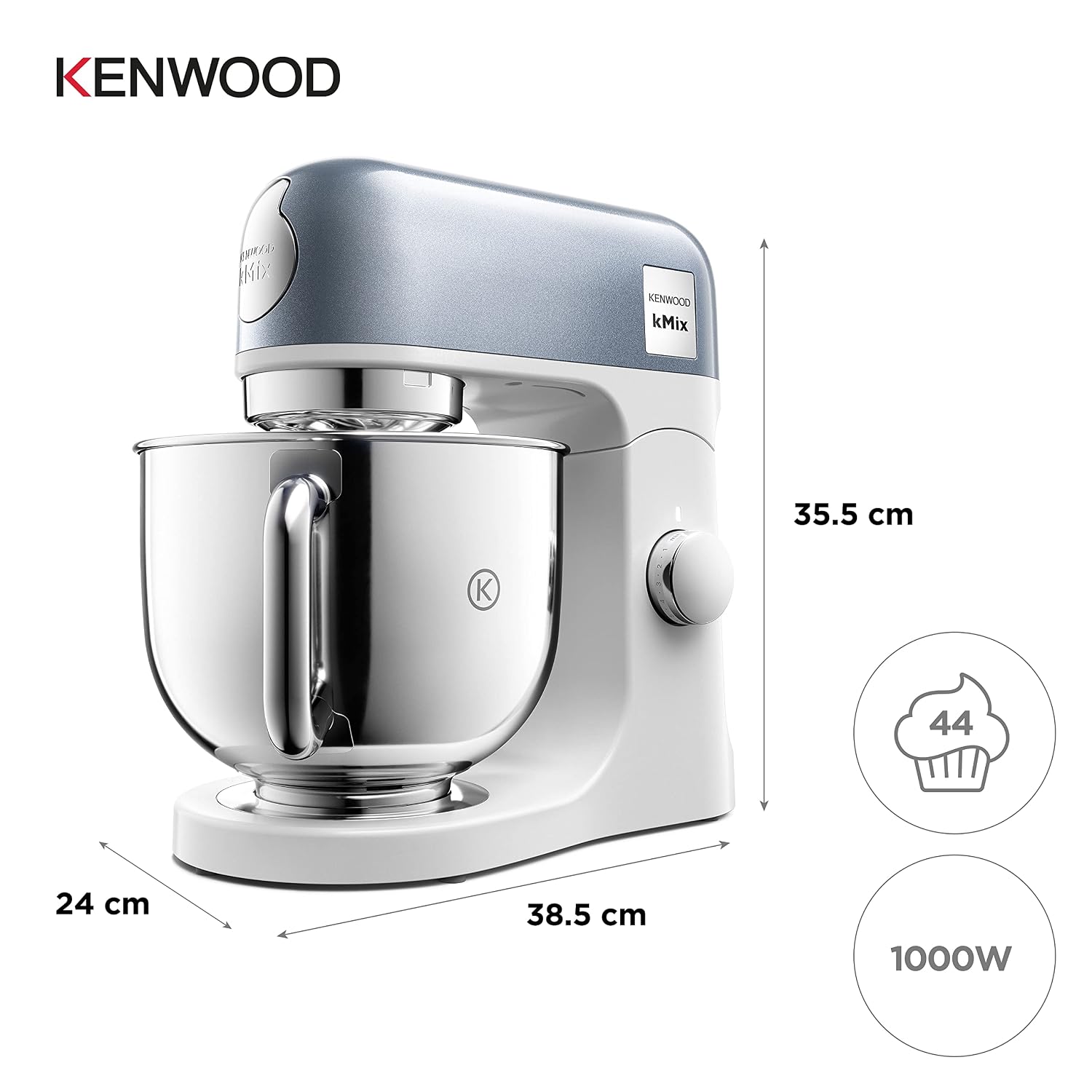 Stand Mixer 5L 1000W 6 Speed Blue