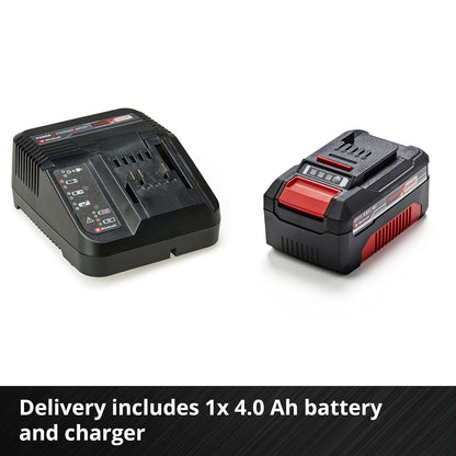Cordless Lawn Mower 33cm 18V 4.0Ah Brushless Motor Red Black