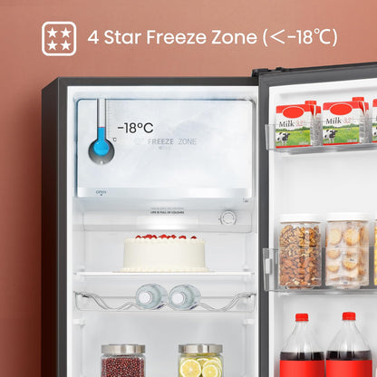 Freestanding Fridge 165L 128Cm Auto Defrost Wine Rack Black