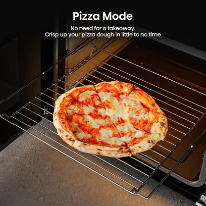 Electric Cooker 130L Double Oven Ceramic Hob A Rated Black