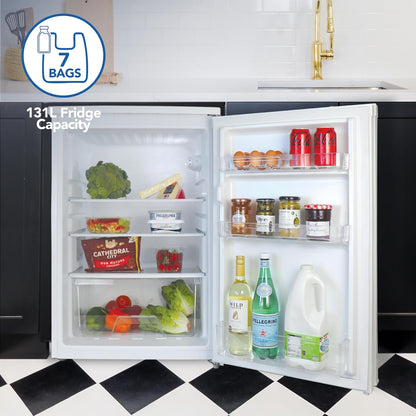 Under Counter Larder Fridge 131L 55cm Reversible Door White