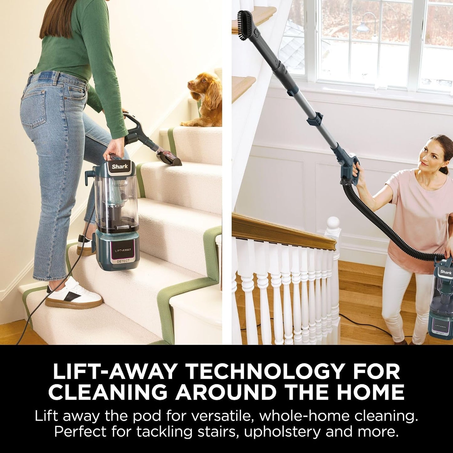 Upright Vacuum Cleaner 2.5L XL Dust Cup DuoClean Detect Corded Blue