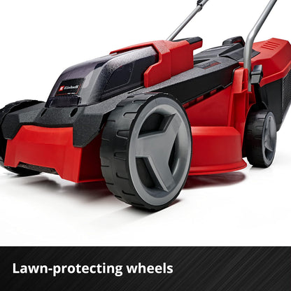Cordless Lawn Mower 30cm 18V Brushless Motor Red Black
