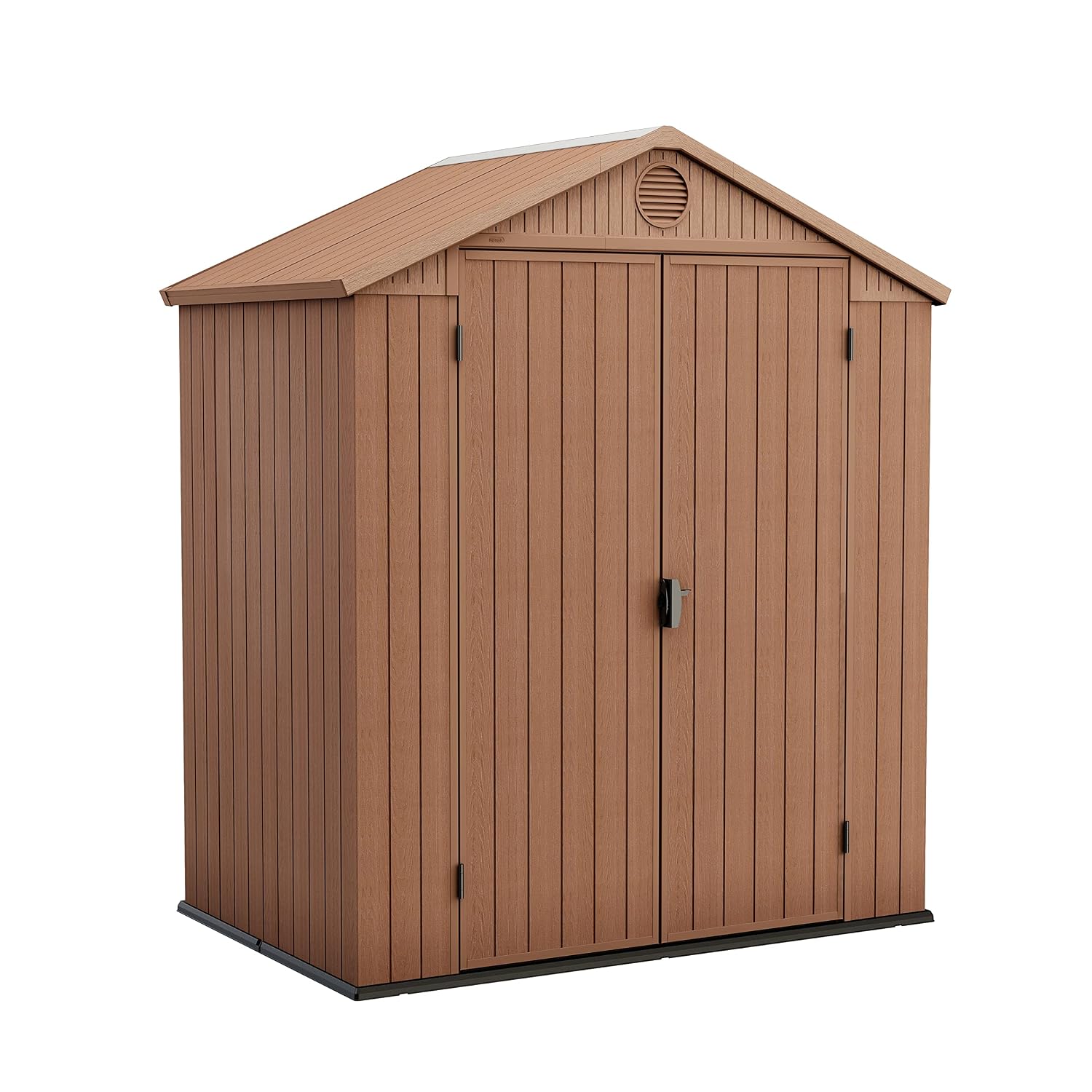 Resin Garden Storage Shed 6 X 4 Ft Grey Single Door Lockable
