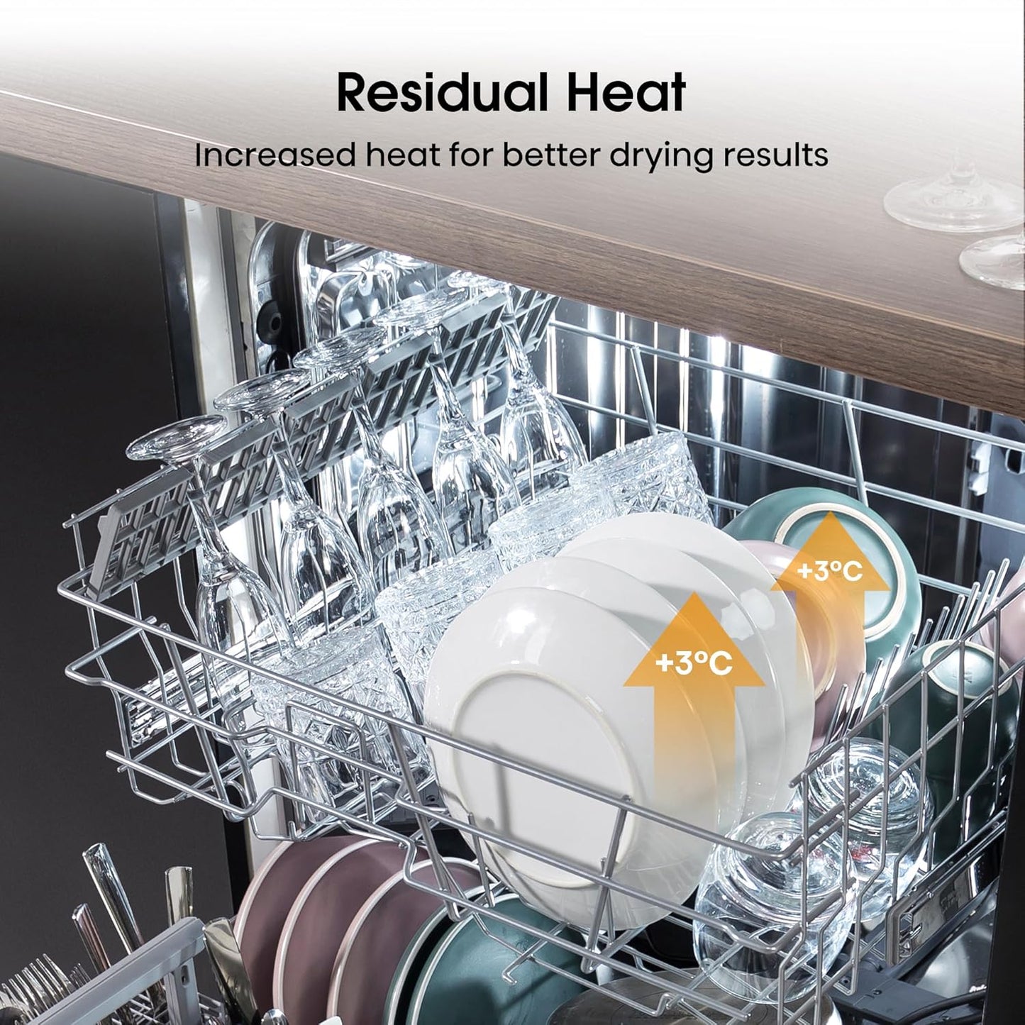 Freestanding Dishwasher 13 Place Settings 60cm Black