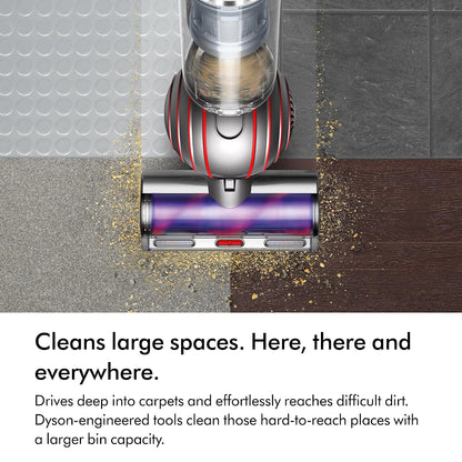 Upright Bagless Vacuum Cleaner 700W Self-Detangling Pet Hair Nickel/Silver