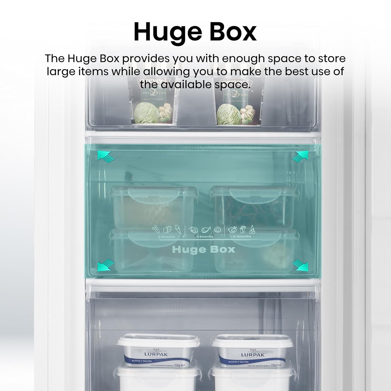 Freestanding Freezer 82L 56cm White Undercounter