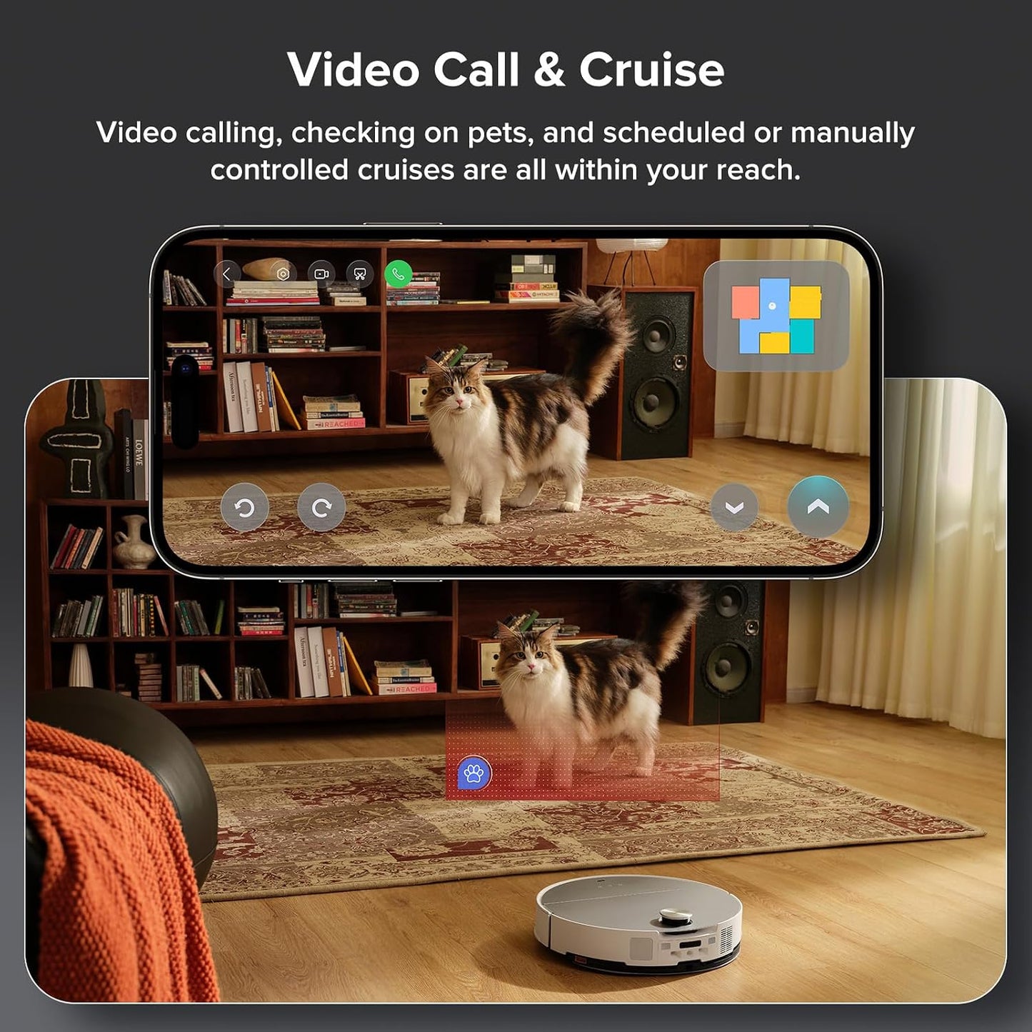 Robot Vacuum Cleaner 22,000 Pa 3.14-Inch Ultra Slim Zero-Tangling AI 3.0 Obstacle Avoidance White