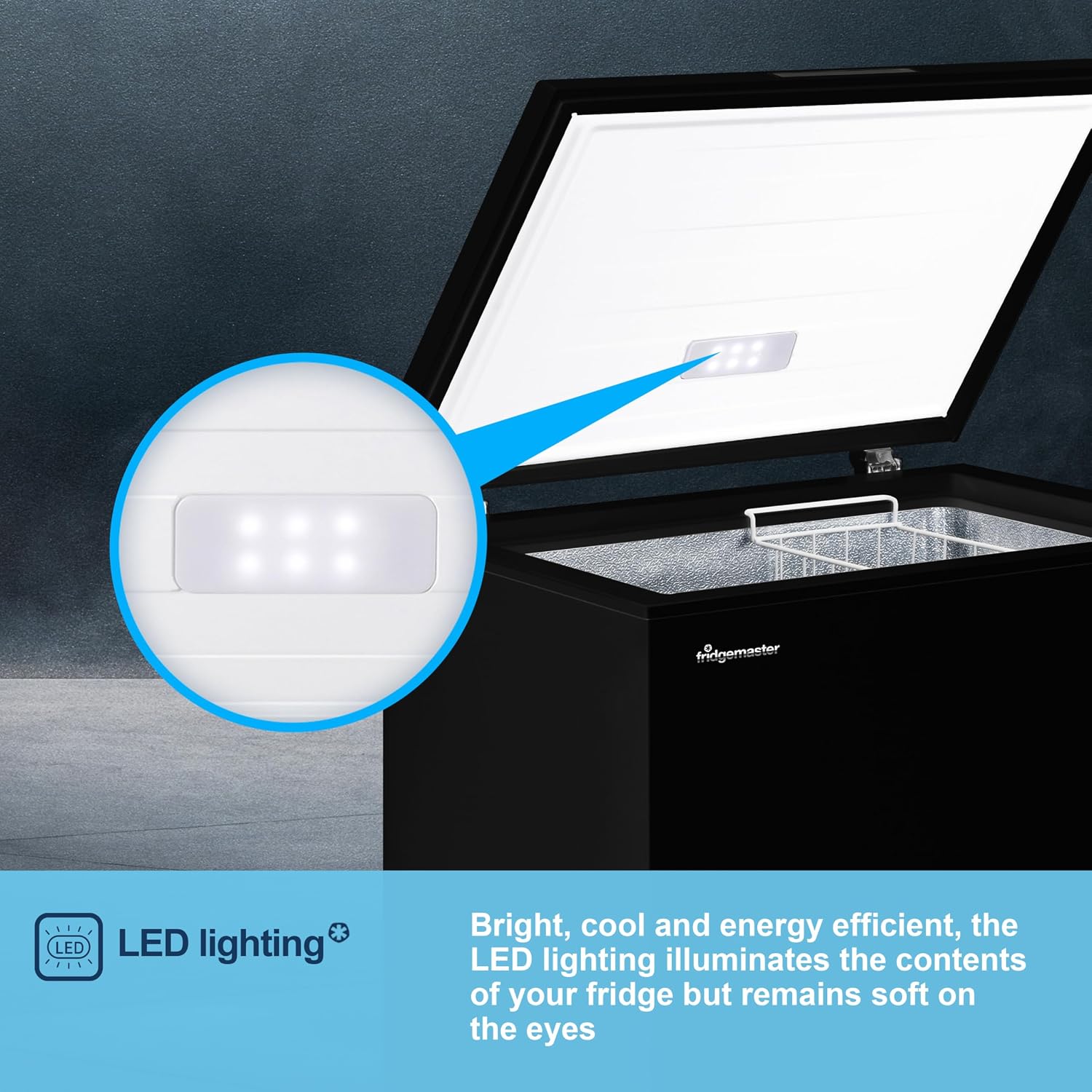 Chest Freezer 142L 4 Star Winter Guard Black