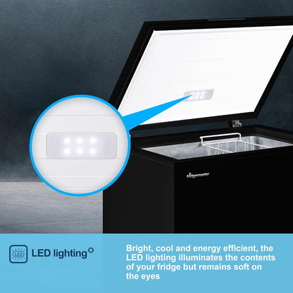Chest Freezer 142L 4 Star Winter Guard Black