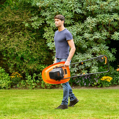 Electric Hover Mower 30cm Deck 1200W Corded Compact Lightweight