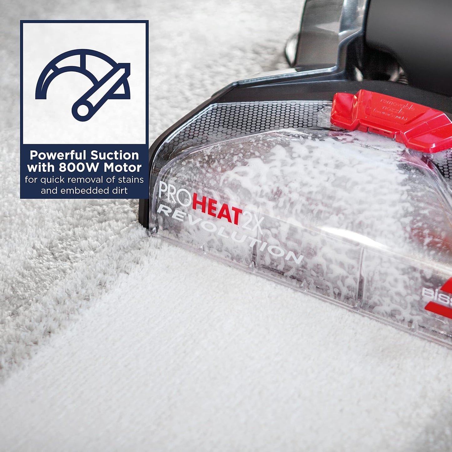 Carpet Cleaner ProHeat 2X Revolution With Heatwave Technology 3.7L Red Black