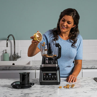3-In-1 Food Processor And Blender With 5 Automatic Programs 1.8L Black