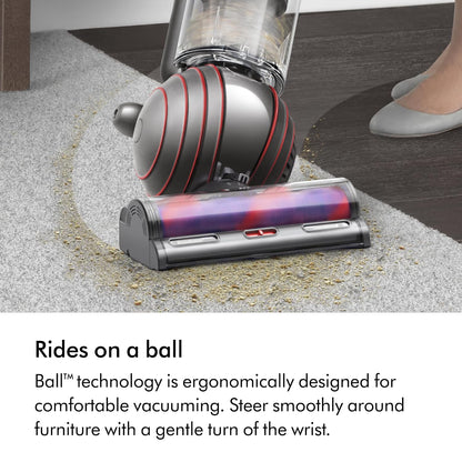 Upright Bagless Vacuum Cleaner 700W Self-Detangling Pet Hair Nickel/Silver