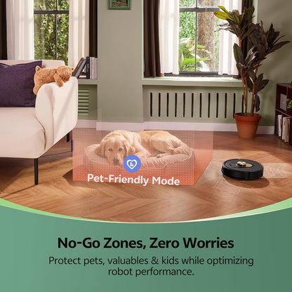 Robot Vacuum And Mop 8000Pa LiDAR Navigation 150 Min Black