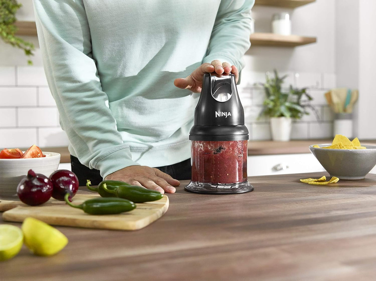 Mini Herb & Vegetable Chopper 200W Black